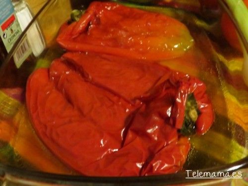 Pimientos asados.