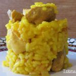 Arroz con pollo y magro de cerdo.