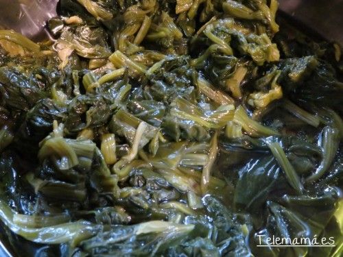 Espinacas cocidas.