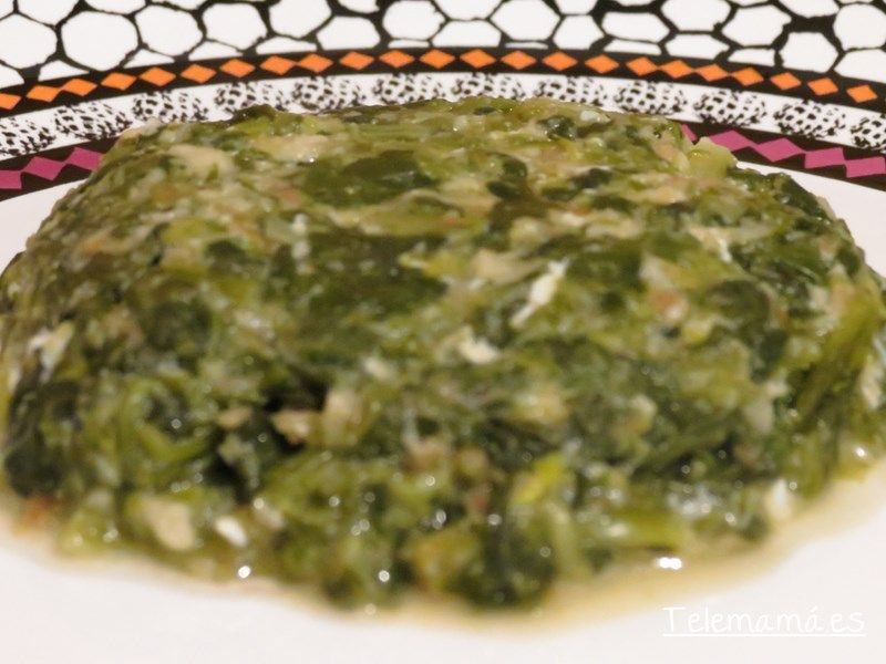 Espinacas majadas.