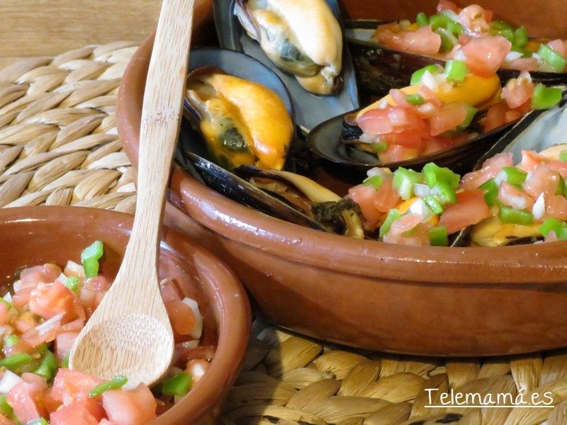 Mejillones a la vinagreta.