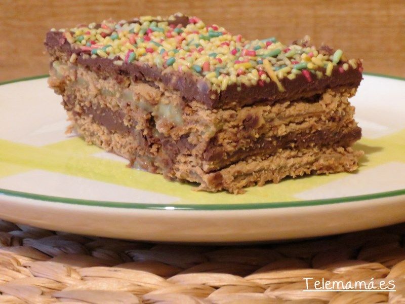 Tarta de galletas.