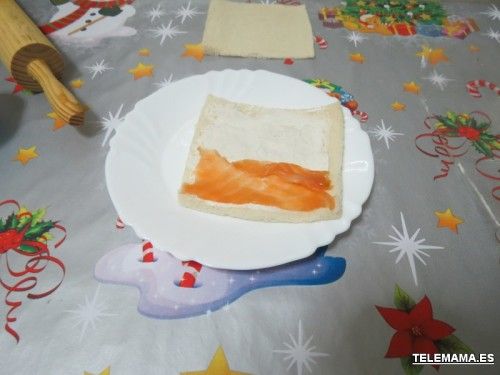 Queso y salmón.