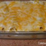 Canelones de carne picada.