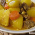 Guiso de patatas con ternera.