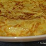 Tortilla de patatas baja en calorías.