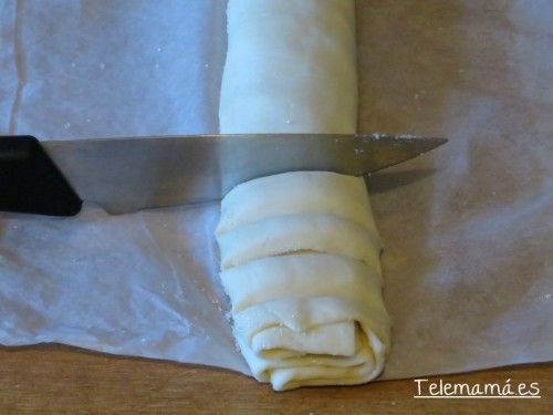 Cortamos con el cuchillo.