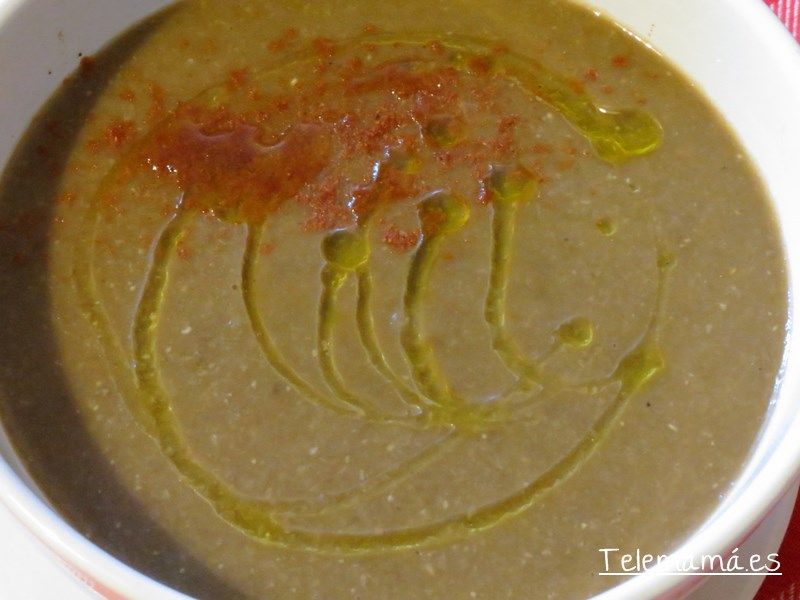 Crema de lentejas.