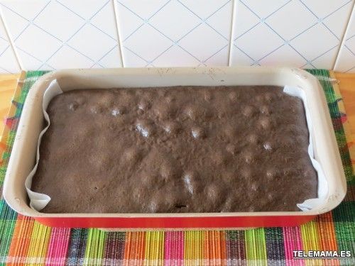 Bizcocho de chocolate.