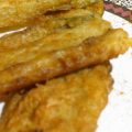 Tallos de acelgas rebozados.