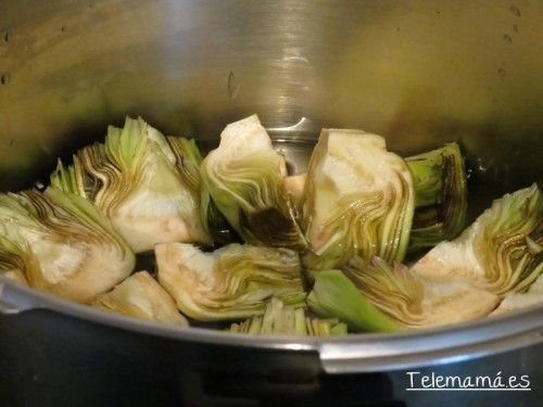 Las ponemos en la olla.
