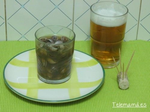 Vaso de caracoles.