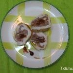 Estupenda pechuga de pollo rellena con salsa barbacoa.