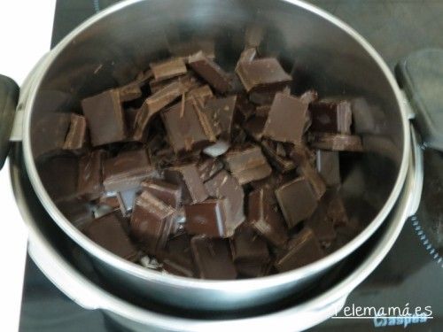 Chocolate al baño maría.
