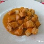 Pollo en salsa.