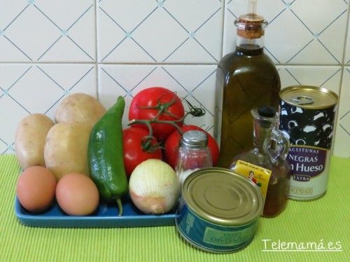 Ingredientes para nuestra ensalada.