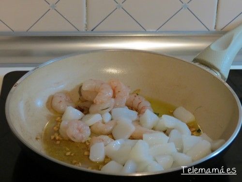 Calamares y gambas.