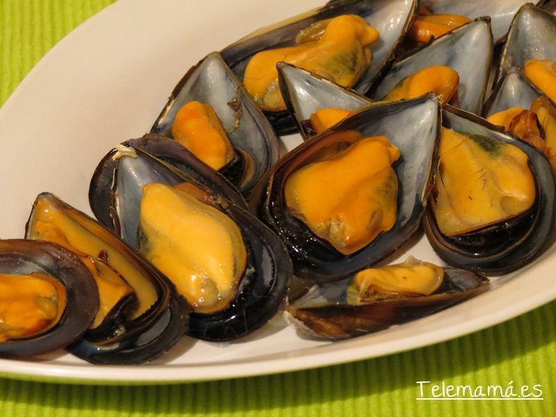 Mejillones al vapor.