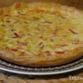 Quiche de puerro y bacon.