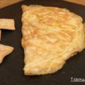 Tortilla francesa, sencilla y rica.