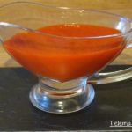 Salsa de pimientos rojos.