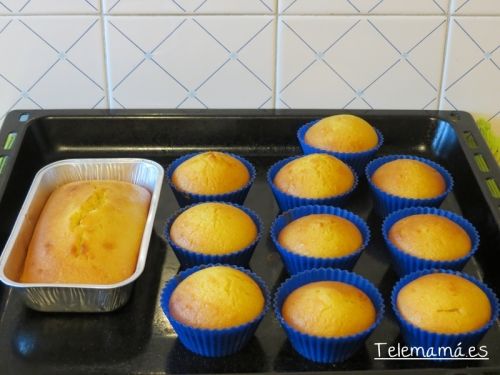  Buenísimas magdalenas de naranja.