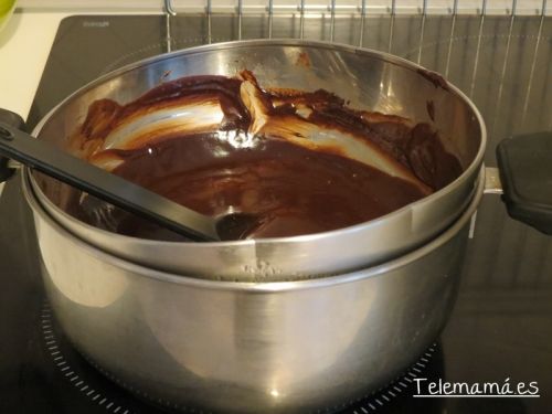 Chocolate al baño maría.