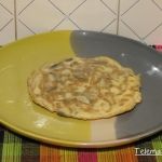 Tortilla de champiñones silvestres.