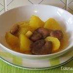 Patatas guisadas con níscalos.