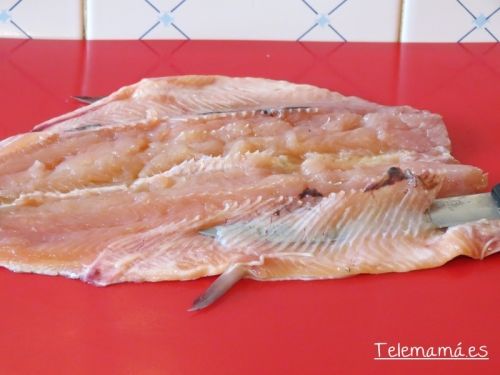 Limpiando las espinas.