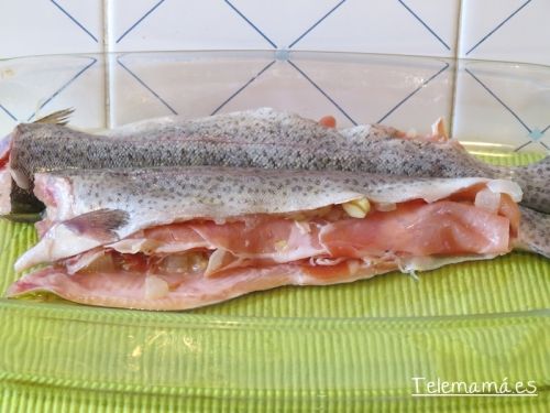 Trucha rellena.