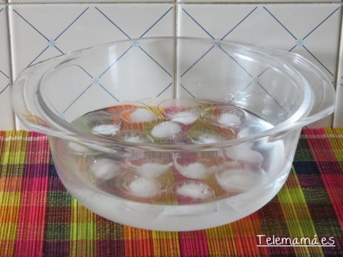 Agua muy fría.