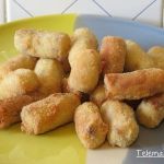 Croquetas de boletus y gambas.