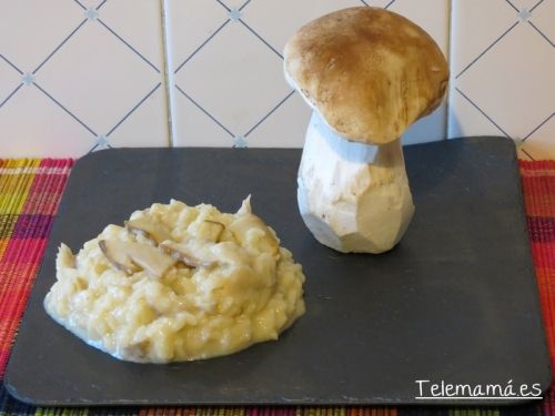 Risotto de boletus.