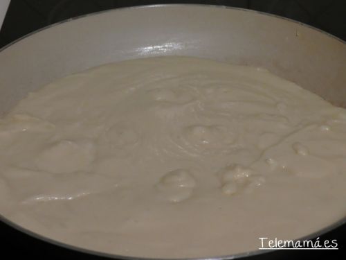 Bechamel para las croquetas.