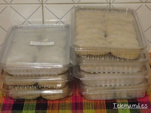 Listas para guardar y congelar.