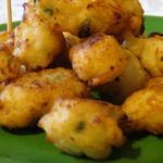 Buñuelos de bacalao sin huevo.