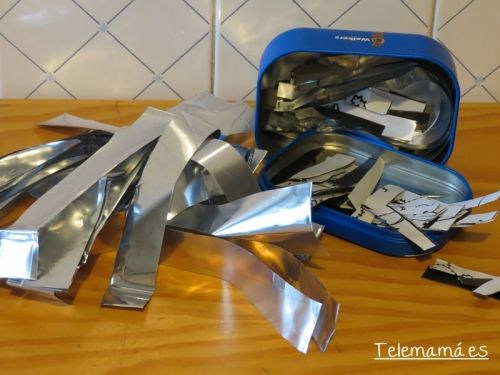 Tiras para hacer guirnaldas.