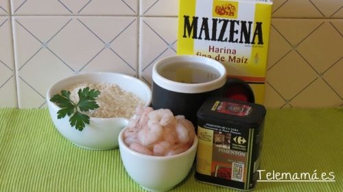 Ingredientes para la salsa y acompañamiento.