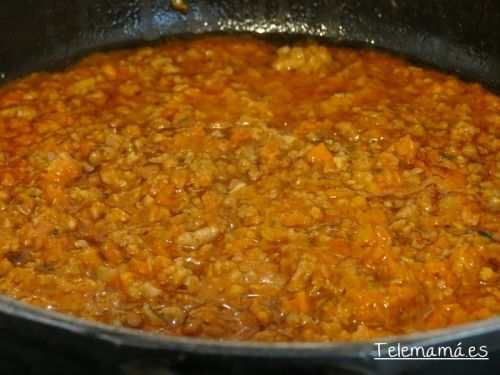 Salsa boloñesa.