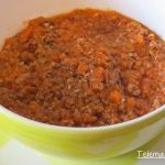 Salsa boloñesa.