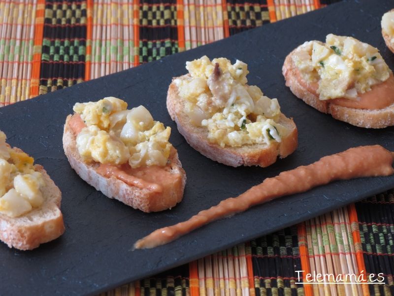 Revuelto de bacalao.