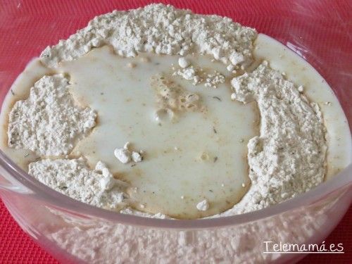 Incorporamos la leche.