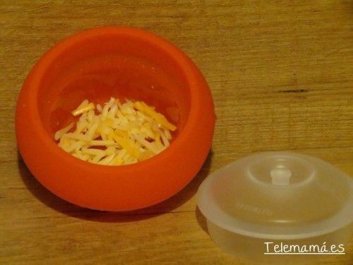 Queso rallado.