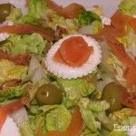 Ensalada de salmón.