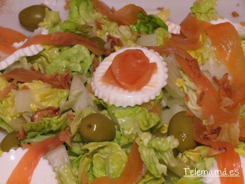 Ensalada de salmón.