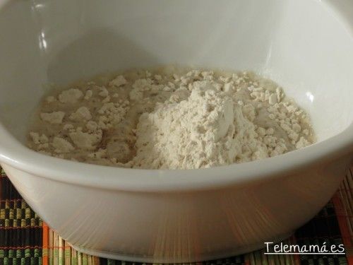Preparando el rebozado.