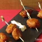 Tempura picante de corazones de alcachofas.