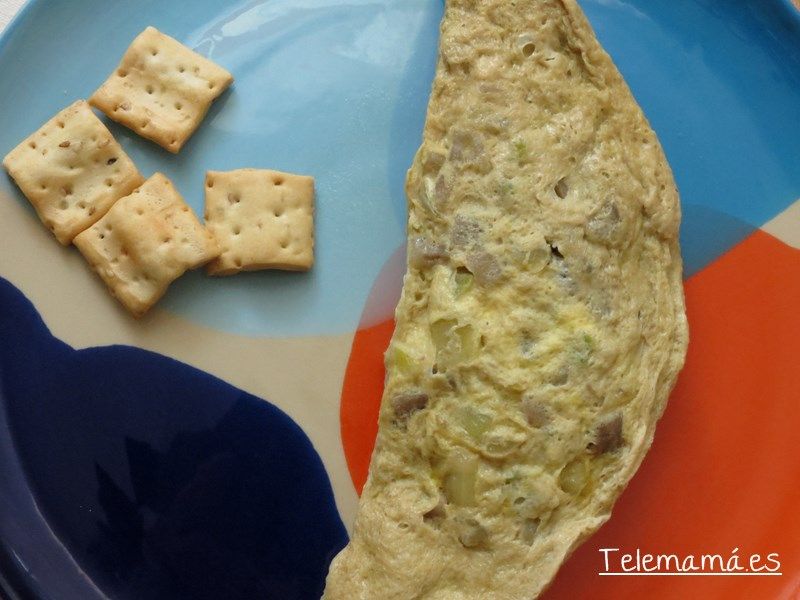 Tortilla de verduras en lékué.
