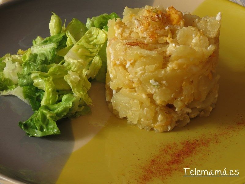 Revuelto de patatas.